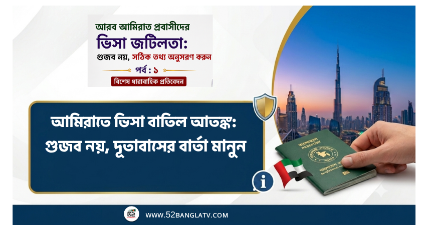 আমিরাতে ভিসা বাতিল আতঙ্ক: গুজব নয়, দূতাবাসের বার্তা মানুন